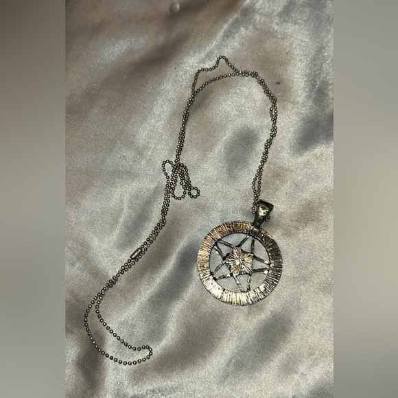 beautiful red night/party dress size M with bonus pentagram necklace - Picture 5 of 8